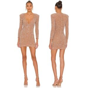 Retrofete Pamela Sequin Embellished Mini Dress XL Party Hoco Statement Classy